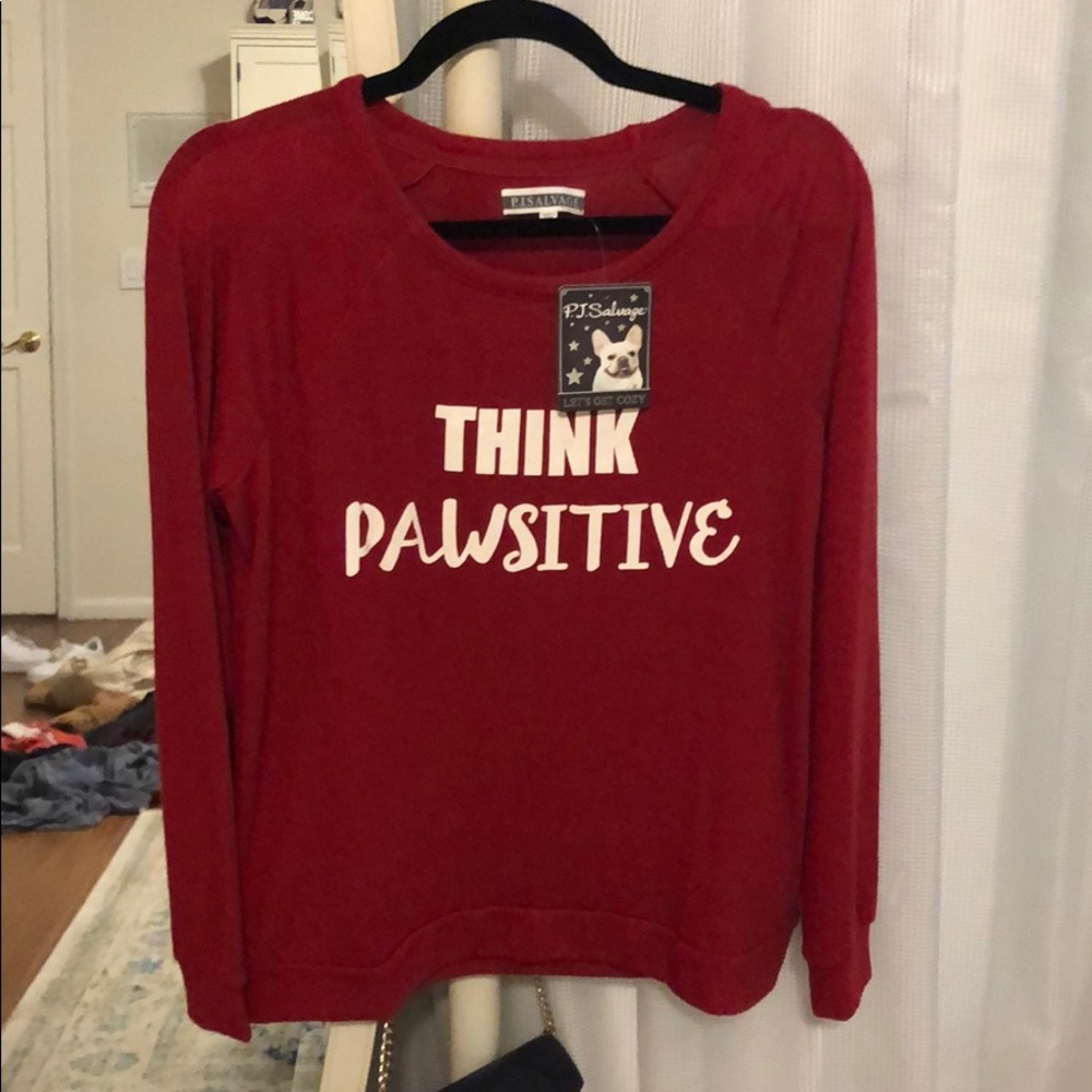 PJ Salvage “Think Pawsitive” Long Sleeve